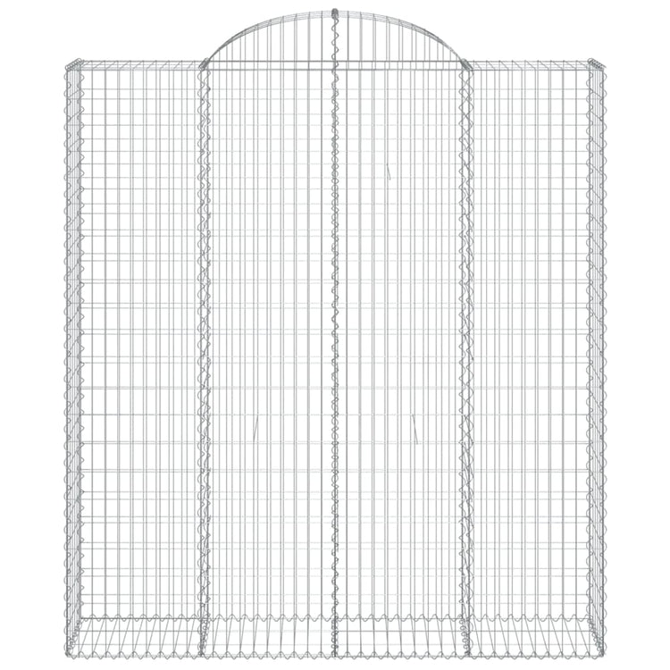 Vidaxl Schanskorf Voûté 200x50x220 240 cm fer galvanisé