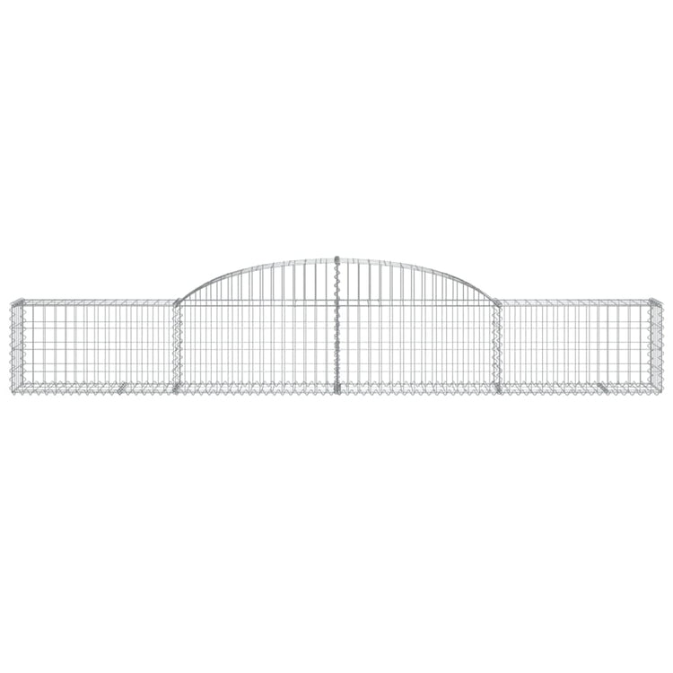 Vidaxl schanskorf voûté 300x30x40 60 cm fer galvanisé