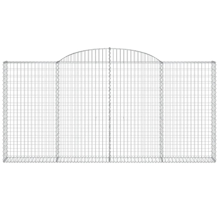 Vidaxl Schanskorf Voûté 300x30x140 160 cm fer galvanisé