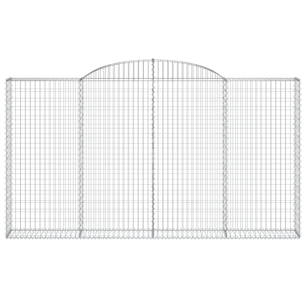 Vidaxl Schanskorf Voûté 300x30x160 180 cm Fer galvanisé