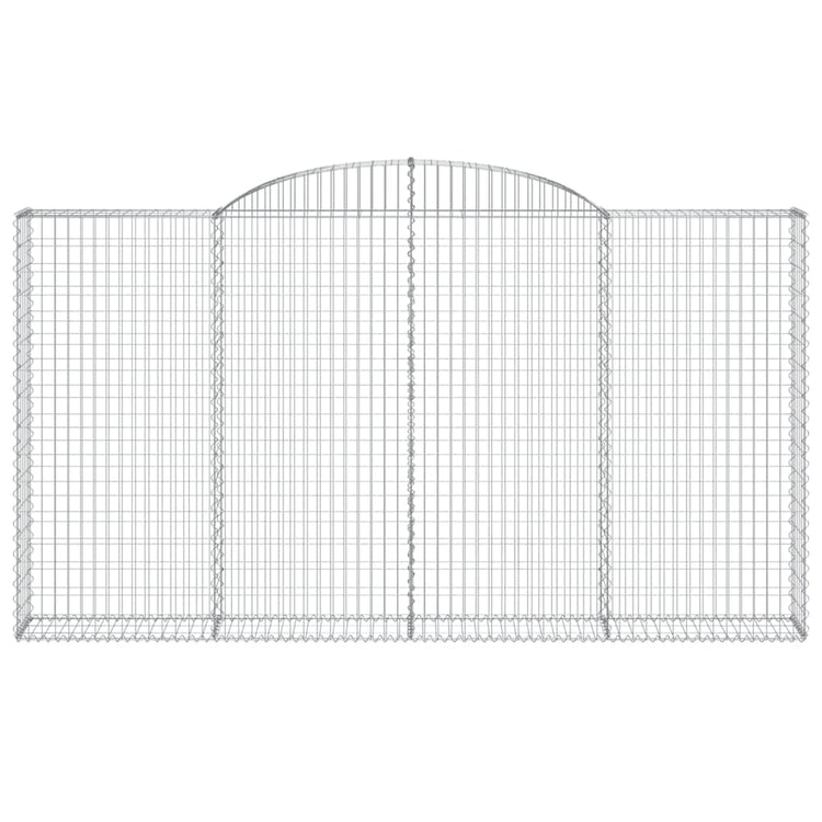 Vidaxl Schanskorf Voûté 300x30x160 180 cm Fer galvanisé