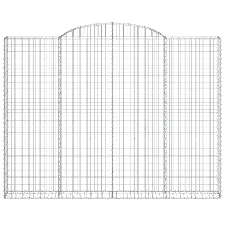 Vidaxl schanskorf voûté 300x30x220 240 cm fer galvanisé