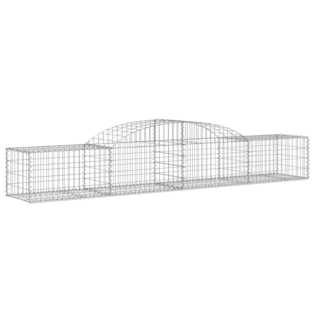 Vidaxl schanskorf voûté 300x50x40 60 cm fer galvanisé