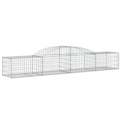 Vidaxl schanskorf voûté 300x50x40 60 cm fer galvanisé