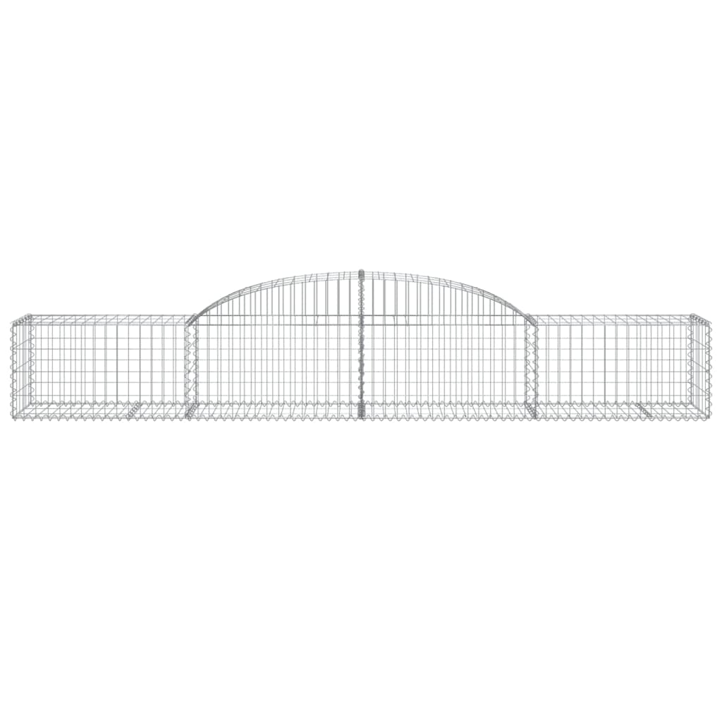 Vidaxl schanskorf voûté 300x50x40 60 cm fer galvanisé