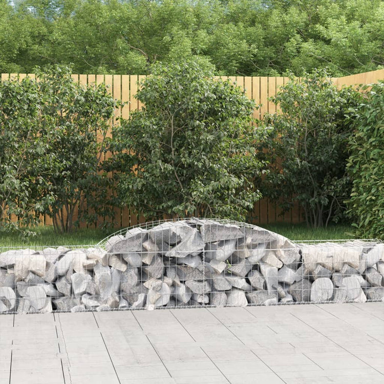 Vidaxl schanskorf voûté 300x50x40 60 cm fer galvanisé