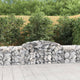 Vidaxl schanskorf voûté 300x50x60 80 cm fer galvanisé