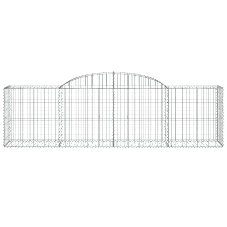 Vidaxl schanskorf voûté 300x50x80 100 cm fer galvanisé