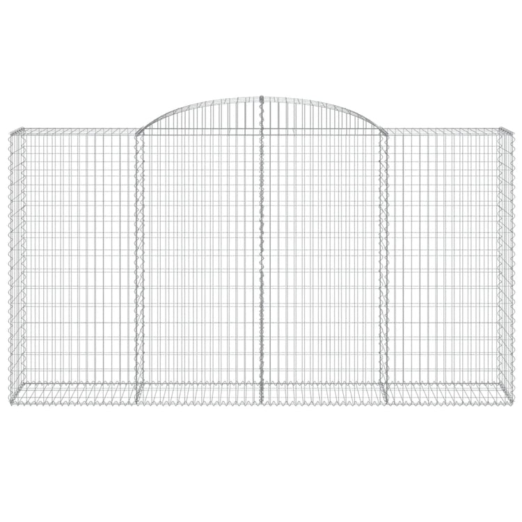 Vidaxl Schanskorf Voûté 300x50x160 180 cm Fer galvanisé