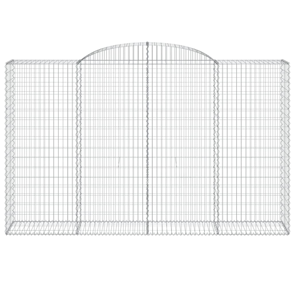 Vidaxl schanskorf voûté 300x50x180 200 cm fer galvanisé