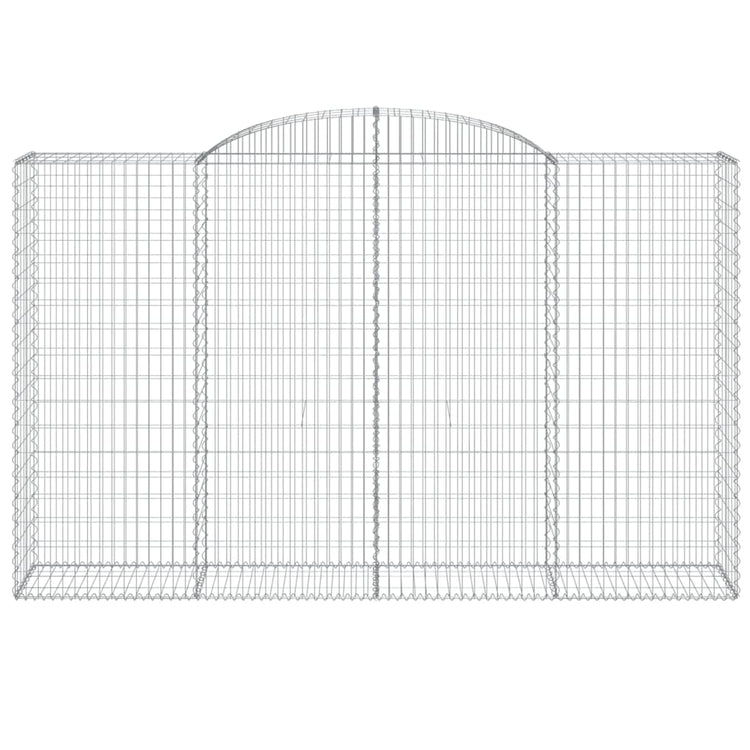 Vidaxl schanskorf voûté 300x50x180 200 cm fer galvanisé