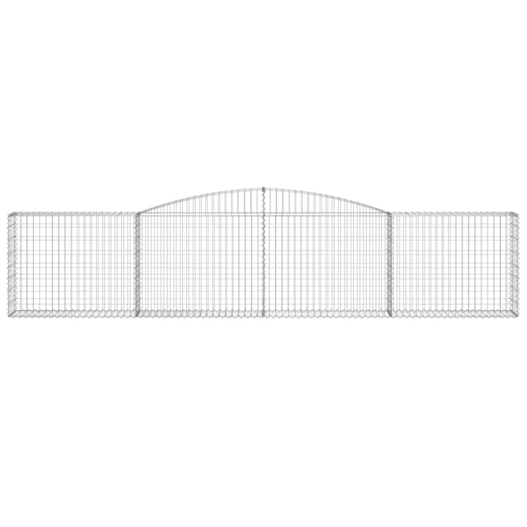 Vidaxl schanskorf voûté 400x30x80 100 cm fer galvanisé