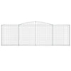Vidaxl Schanskorf Voûté 400x30x120 140 cm fer galvanisé