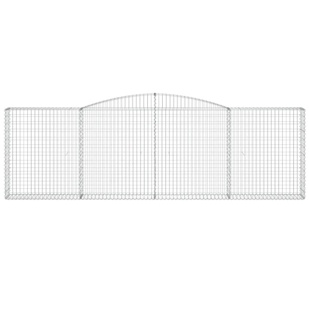 Vidaxl Schanskorf Voûté 400x30x120 140 cm fer galvanisé