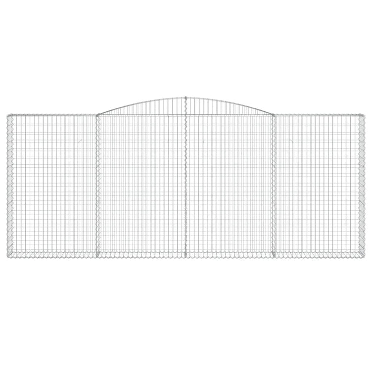 Vidaxl Schanskorf Vaulté 400x30x160 180 cm fer galvanisé