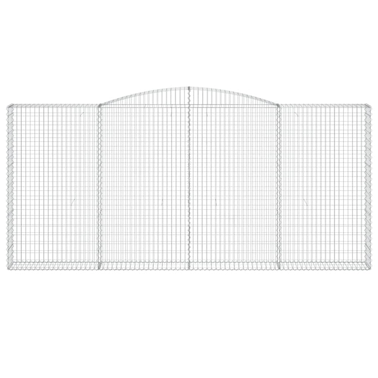Vidaxl Schanskorf Voûté 400x30x180 200 cm fer galvanisé