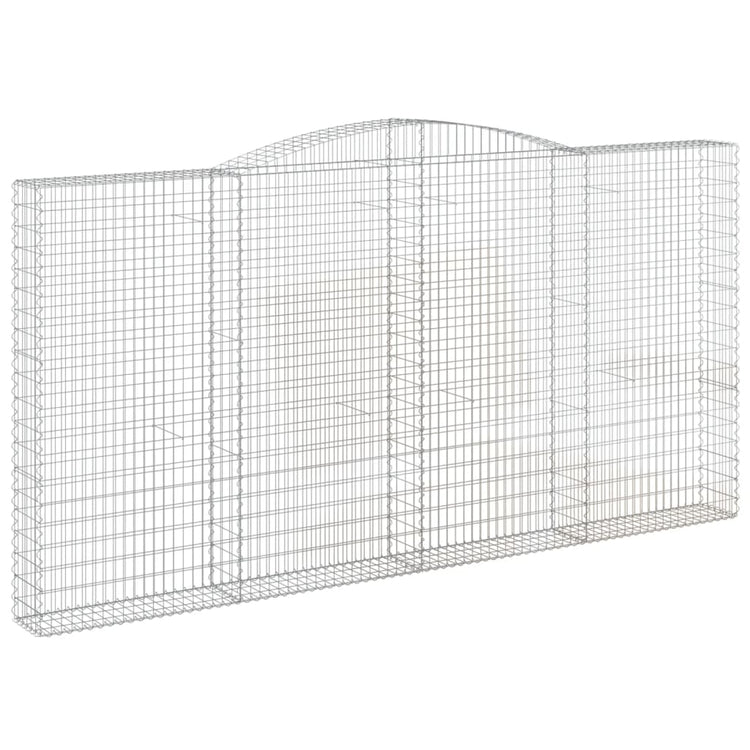 Vidaxl Schanskorf Voûté 400x30x200 220 cm fer galvanisé