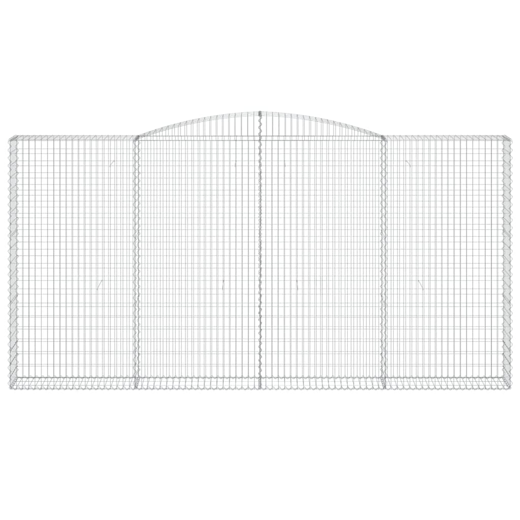 Vidaxl Schanskorf Voûté 400x30x200 220 cm fer galvanisé