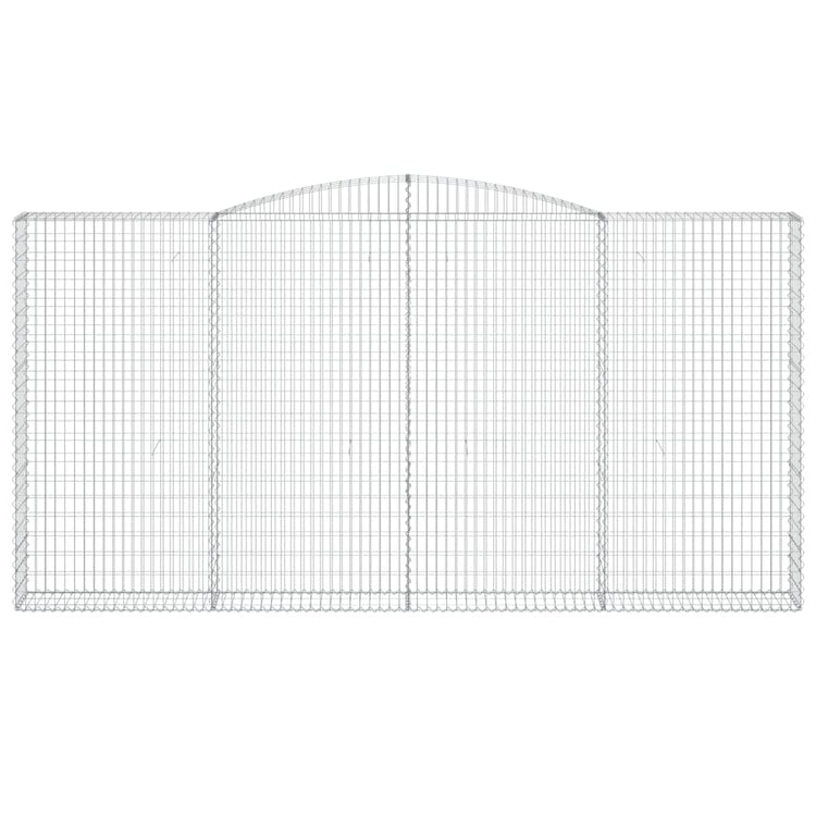 Vidaxl Schanskorf Voûté 400x30x200 220 cm fer galvanisé