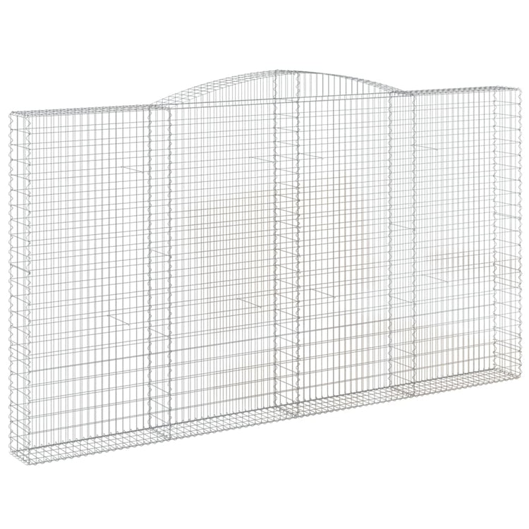 Vidaxl Schanskorf Voûté 400x30x220 240 cm fer galvanisé