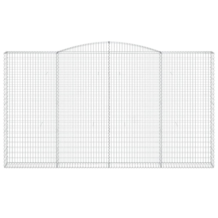 Vidaxl Schanskorf Voûté 400x30x220 240 cm fer galvanisé