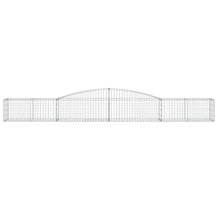 Vidaxl schanskorf voûté 400x50x40 60 cm fer galvanisé