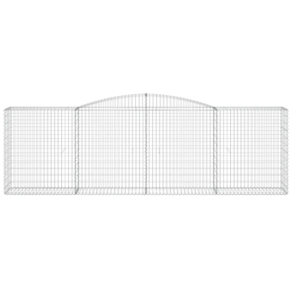 Vidaxl Schanskorf Voûté 400x50x120 140 cm fer galvanisé