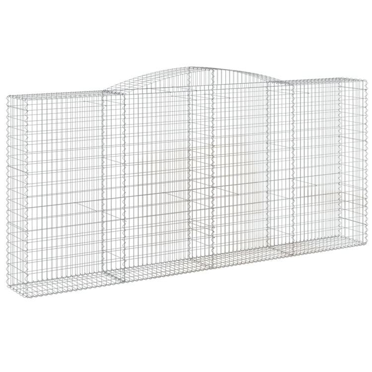 Vidaxl Schanskorf Voûté 400x50x180 200 cm fer galvanisé