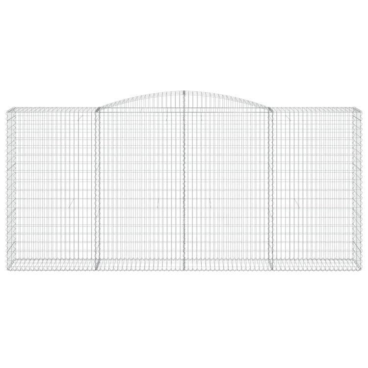 Vidaxl Schanskorf Voûté 400x50x180 200 cm fer galvanisé