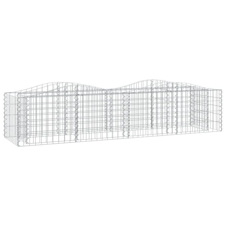 Vidaxl Schanskorf a augmenté de 200x50x50 cm fer galvanisé