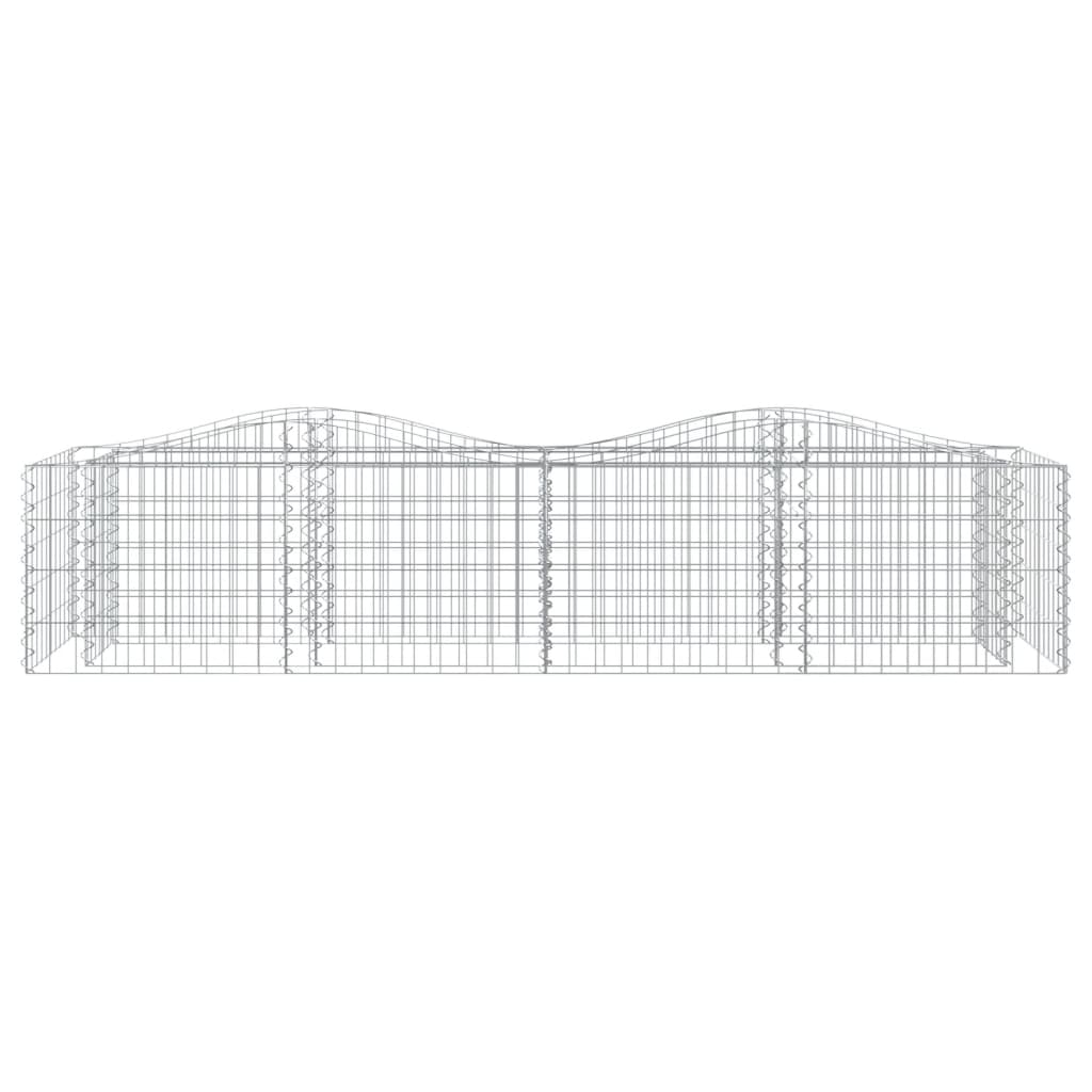 Vidaxl Schanskorf a augmenté de 200x50x50 cm fer galvanisé