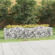 Vidaxl Schanskorf a augmenté de 200x50x50 cm fer galvanisé