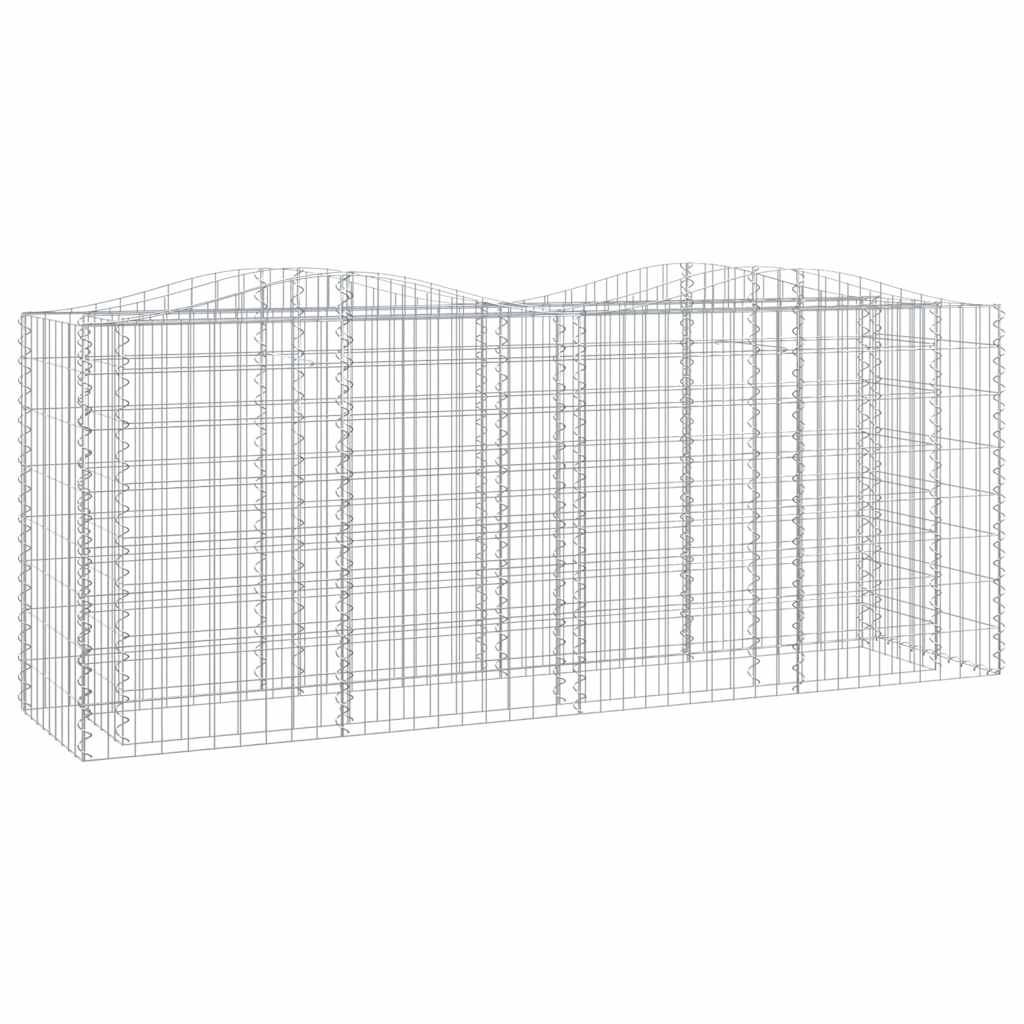 Vidaxl Schanskorf a augmenté de 200x50x100 cm fer galvanisé