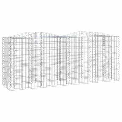 Vidaxl Schanskorf a augmenté de 200x50x100 cm fer galvanisé