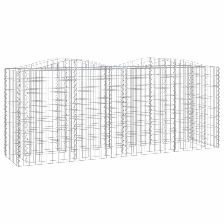Vidaxl Schanskorf a augmenté de 200x50x100 cm fer galvanisé