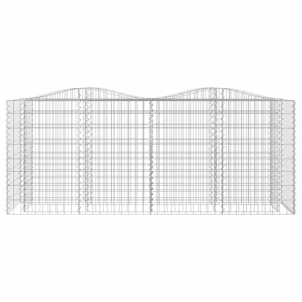 Vidaxl Schanskorf a augmenté de 200x50x100 cm fer galvanisé