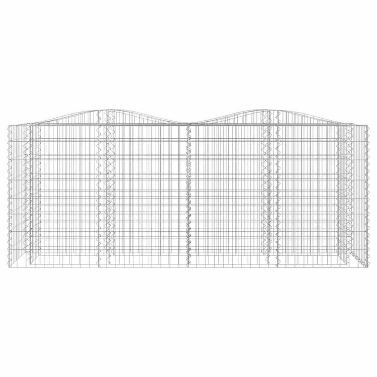 Vidaxl Schanskorf a augmenté de 200x50x100 cm fer galvanisé