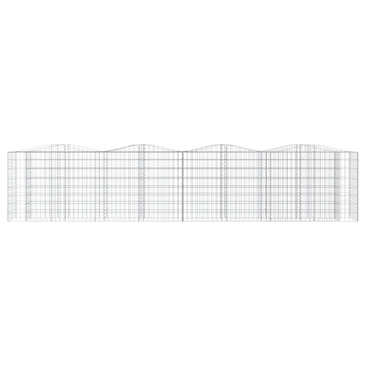 Vidaxl Schanskorf a augmenté de 400x50x100 cm de fer galvanisé