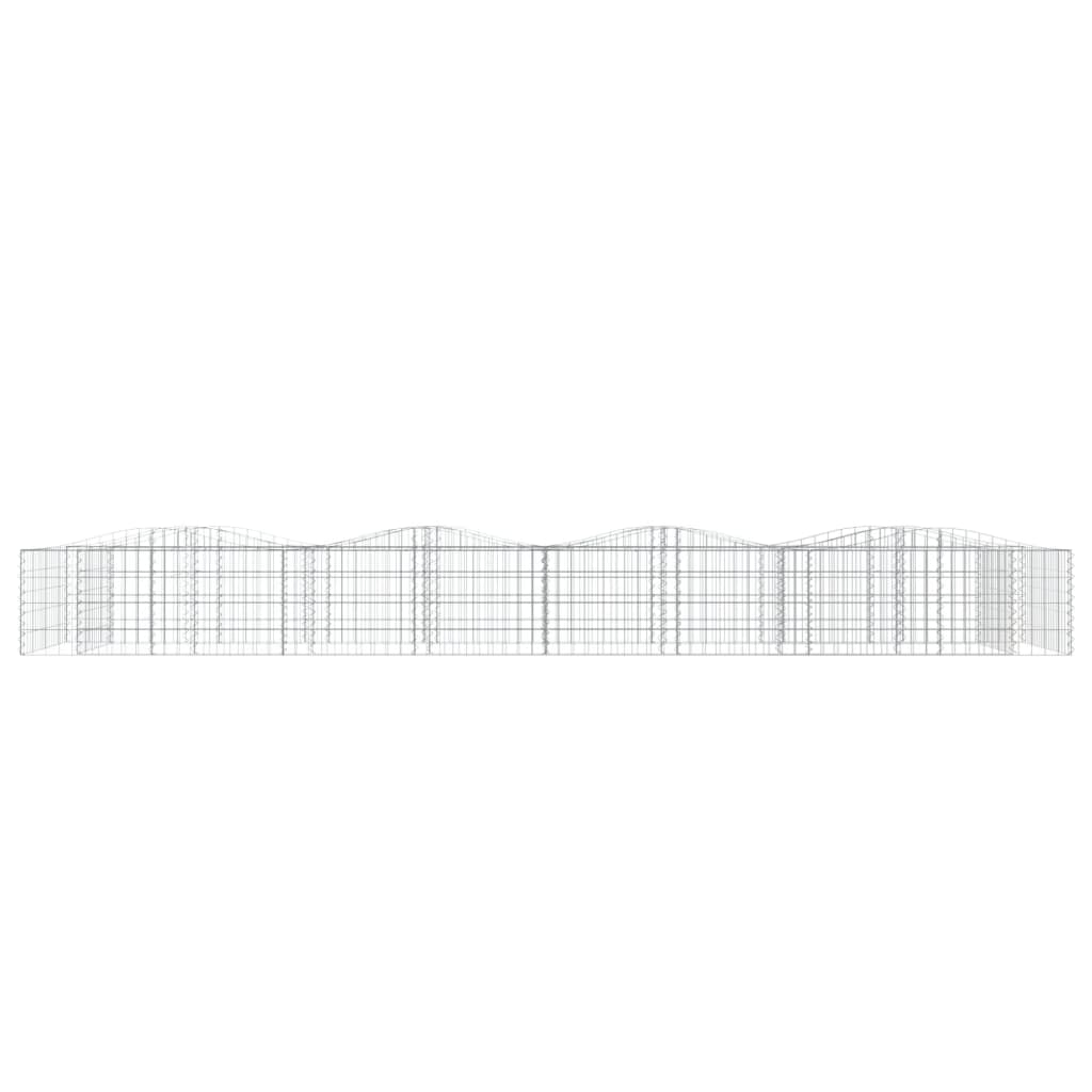 Vidaxl Schanskorf a augmenté de 400x100x50 cm de fer galvanisé
