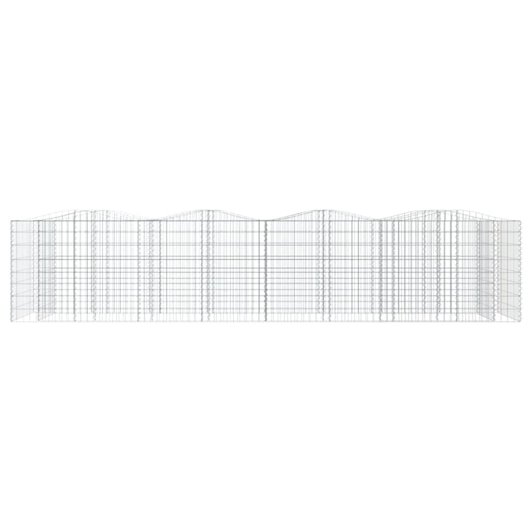Vidaxl Schanskorf a augmenté de 400x100x100 cm de fer galvanisé