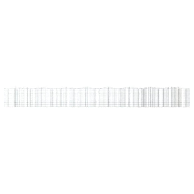 Vidaxl schanskorf soulevé de 800x100x100 cm fer galvanisé