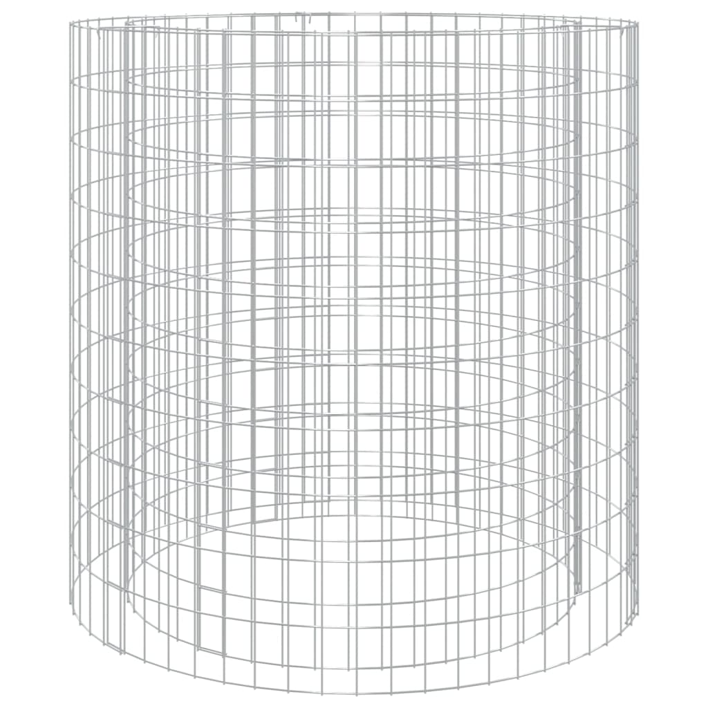 Foyer gabion Vidaxl ø 100 cm en fer galvanisé