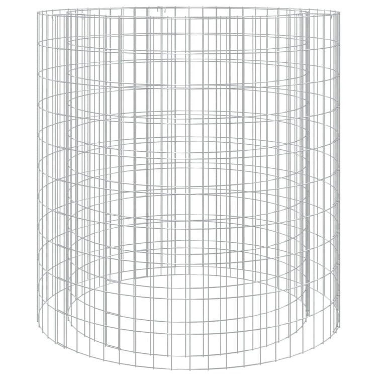 Foyer gabion Vidaxl ø 100 cm en fer galvanisé