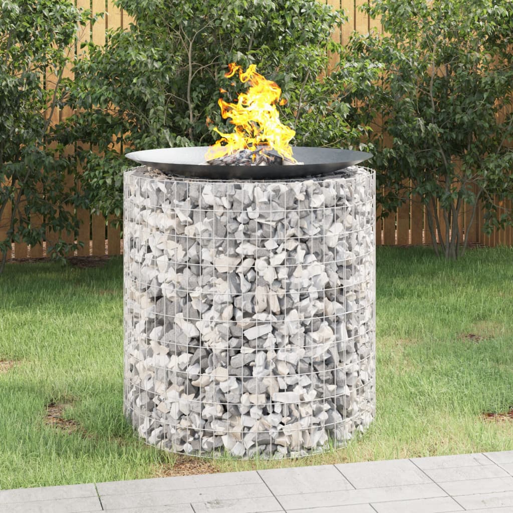Foyer gabion Vidaxl ø 100 cm en fer galvanisé