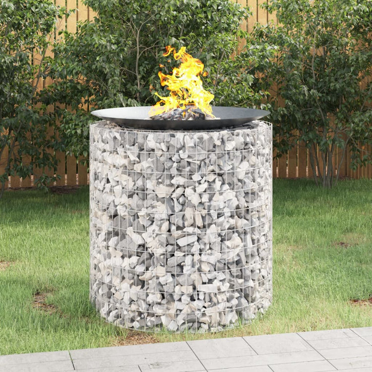 Foyer gabion Vidaxl ø 100 cm en fer galvanisé