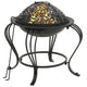 Vidaxl Fire Place avec poker 49 cm en acier