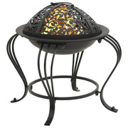 Vidaxl Fire Place avec poker 49 cm en acier - afbeelding 2