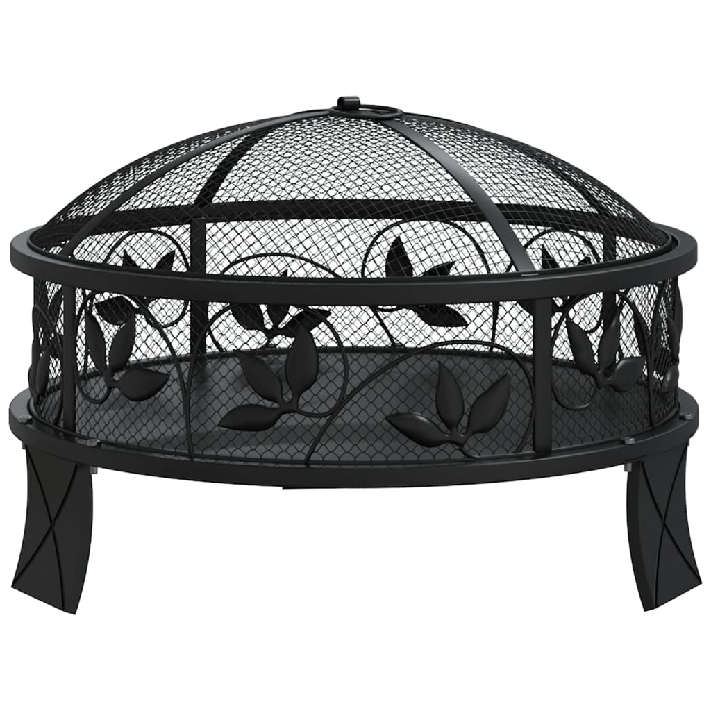 VidaXL brasero avec tisonnier xxl 50 cm en acier