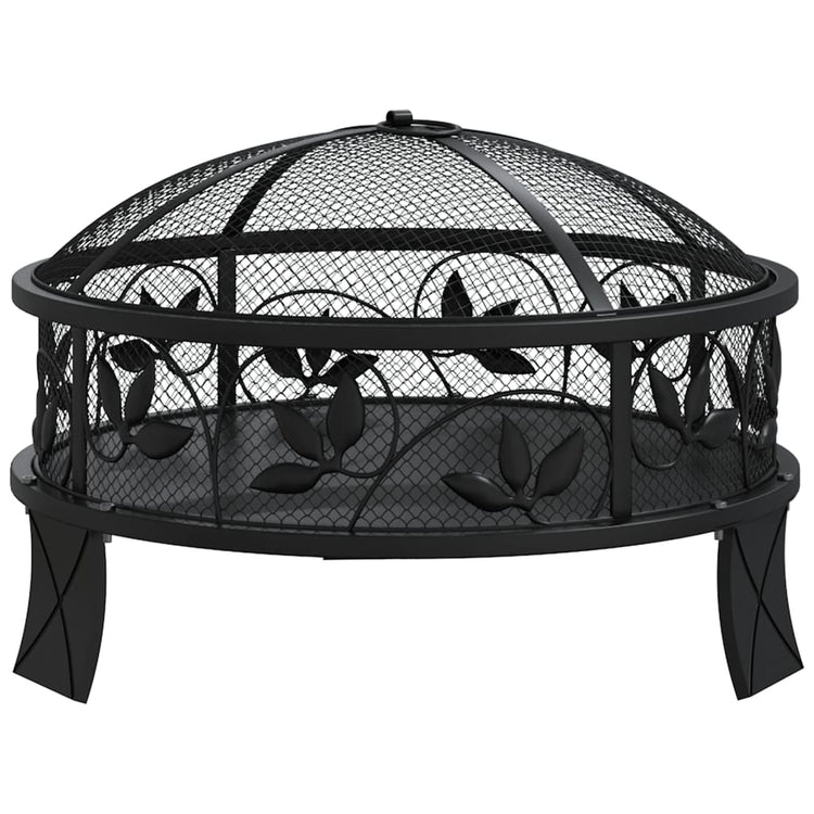 VidaXL brasero avec tisonnier xxl 50 cm en acier
