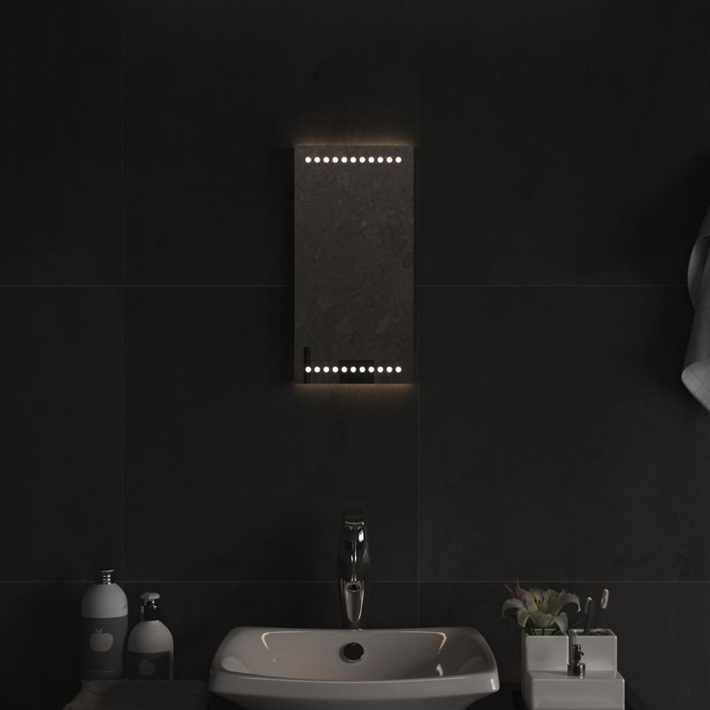 Miroir de salle de bain Vidaxx LED 20x40 cm